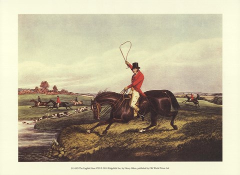 Framed English Hunt VIII Print