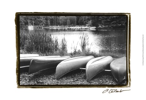 Framed Lake Living I Print