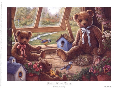 Framed Garden House Tenants Print