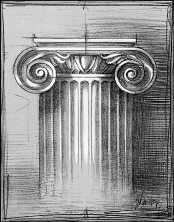 Framed Custom Classical Sketch I (U) Print