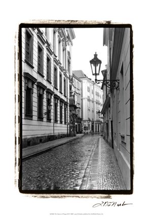 Framed Streets of Prague III Print