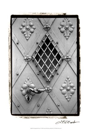 Framed Distinguished Doors I Print