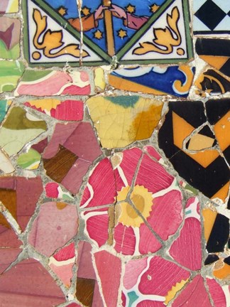 Framed Mosaic Fragments III Print