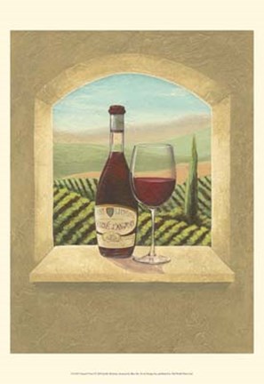 Framed Vineyard Vista I Print