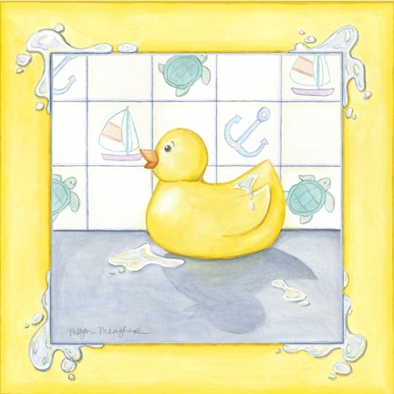 Framed Small Rubber Duck II Print