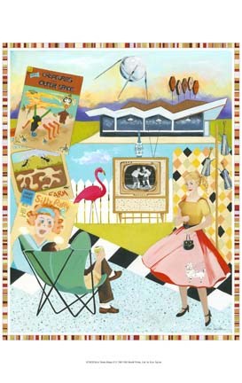 Framed Kris&#39;s Retro Rama II Print