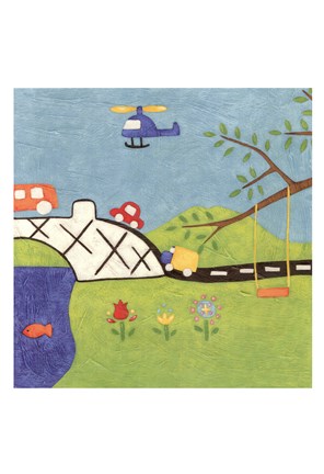 Framed Far and Away II Print