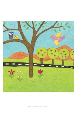 Framed Far and Away III Print