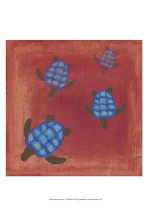 Framed Wave Riders II Print