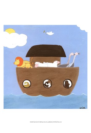 Framed Noah&#39;s Ark II Print