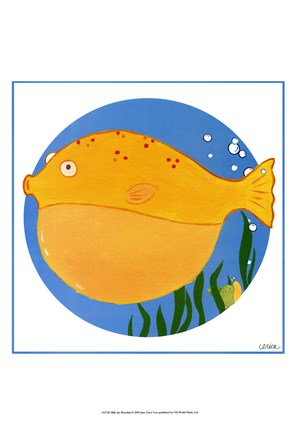 Framed Billy the Blowfish Print