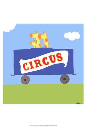 Framed Circus Train II Print