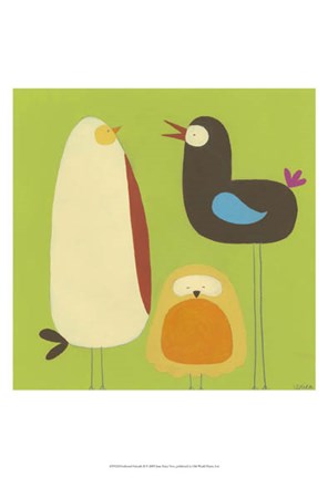 Framed Feathered Friends II Print