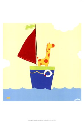 Framed Sailboat Adventure I Print