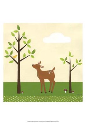 Framed Woodland Friends II Print