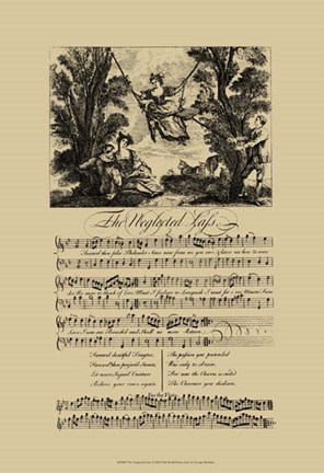 Framed Neglected Lass Print