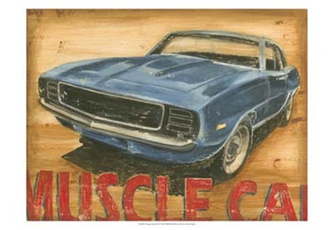 Framed Vintage Muscle II Print