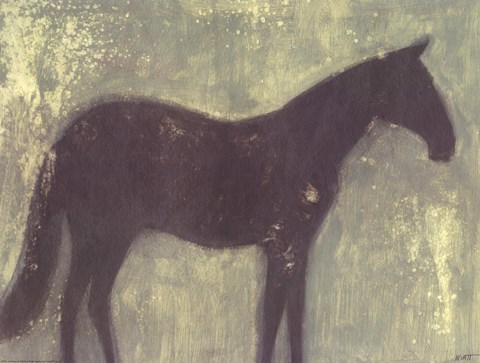 Framed Grey Horse Print