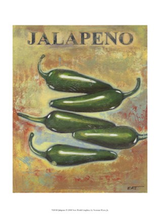 Framed Jalapeno Print