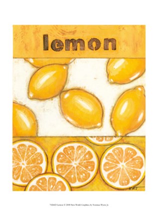 Framed Lemon Print