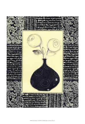 Framed Poet&#39;s Bouquet II Print