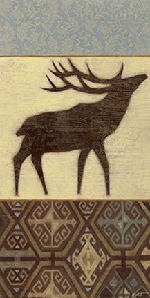 Framed Lodge Elk Print