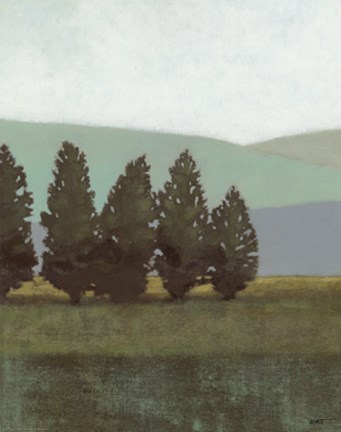 Framed Evergreen I Print