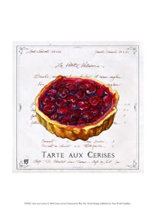 Framed Tarte aux Cerises Print