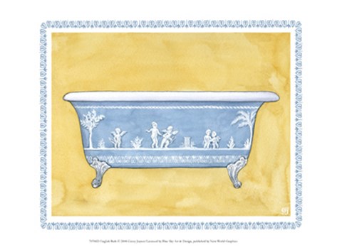 Framed English Bath Print