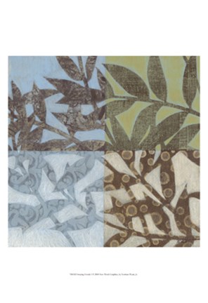 Framed Swaying Fronds I Print