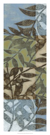 Framed Swaying Fronds Panel II Print