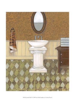 Framed Upscale Bath IV Print
