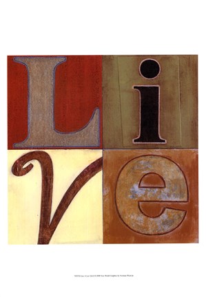 Framed Live a Lot Print