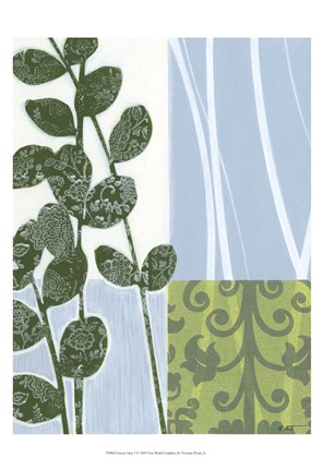 Framed Serene Sway I Print