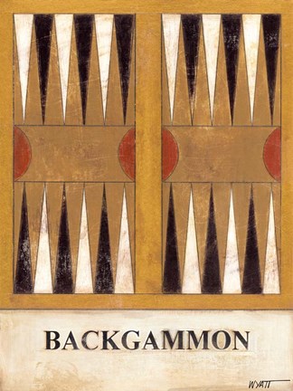 Framed Backgammon Print