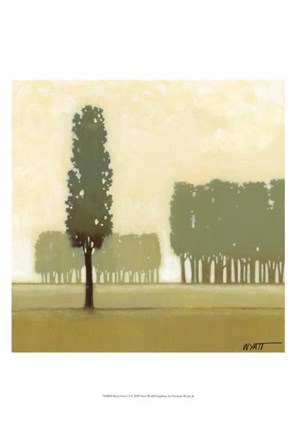 Framed Moss Grove I Print