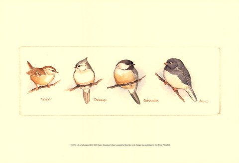 Framed Life of a Songbird III Print