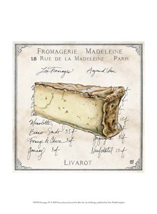 Framed Fromages IV Print