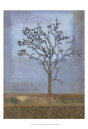 Framed Lavender Blue I Print