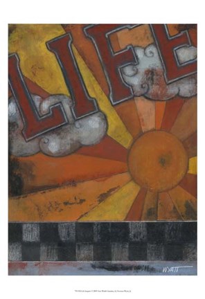 Framed Life Inspires Print