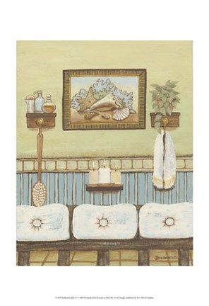 Framed Seabreeze Bath IV Print