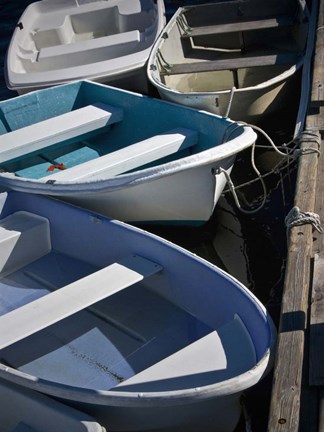 Framed Row Boats IV Print