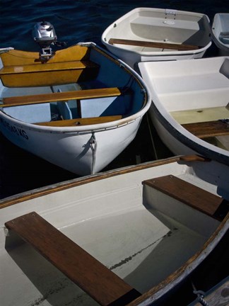 Framed Row Boats V Print