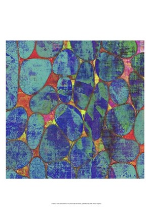 Framed Stone Silhouettes II Print