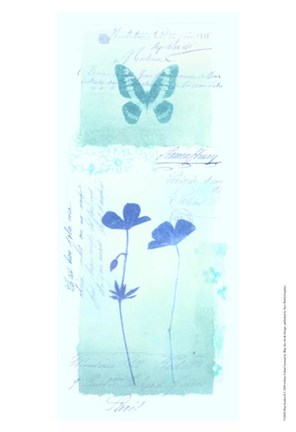 Framed Blue Studies II Print