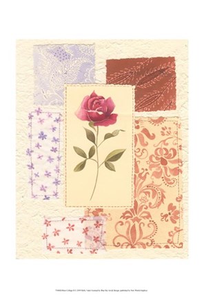 Framed Rose Collage II Print