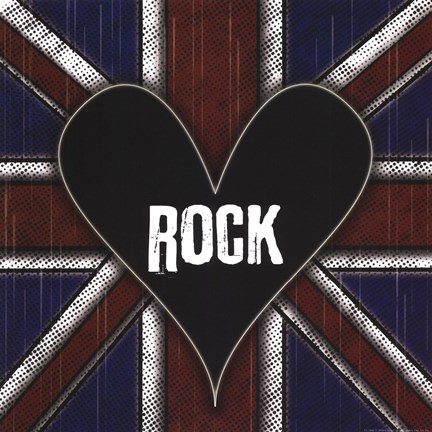 Framed Rock Union Jack Print