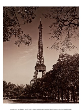 Framed Afternoon Stroll - Paris II Print