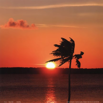 Framed Sunset Pier Print