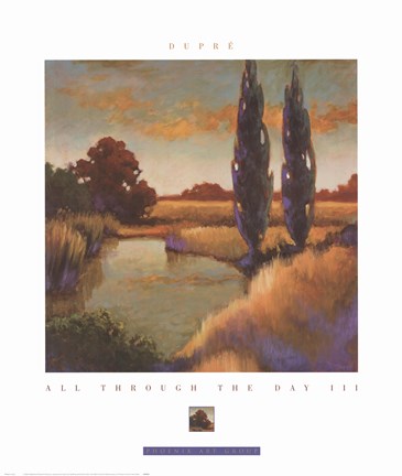 Framed All Through the Day III Print